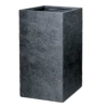 Plantenbak Arizona Cubihi - L28 X B28 X H60cm - Donkergrijs