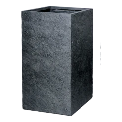 Plantenbak Arizona Cubihi - L28 X B28 X H60cm - Donkergrijs