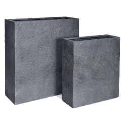Plantenbak Arizone Terras - L80 X B30 X H92cm - Donkergrijs