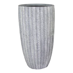 Bloempot Arkansas High Vase Washed - D34 X H66cm - Lichtgrijs