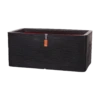 Capi Plantenbak Rechthoek Nature Rib NL - L73 X B39 X H32cm - Zwart
