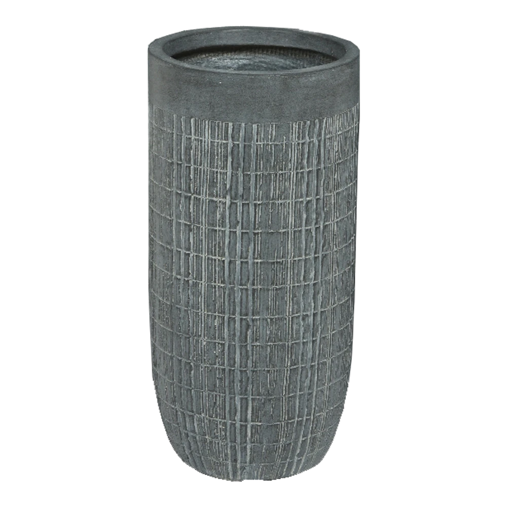 Bloempot Bryan Hoog - D43 X H78cm - Grijs