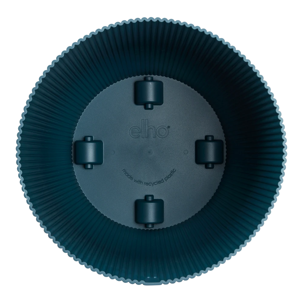 Bloempot Elho Vibes Fold Rond Wielen - D35 X H32cm - Diepblauw - Afbeelding 2