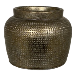 Bloempot Marrakesh - D18 X H14cm - Zilver Goud