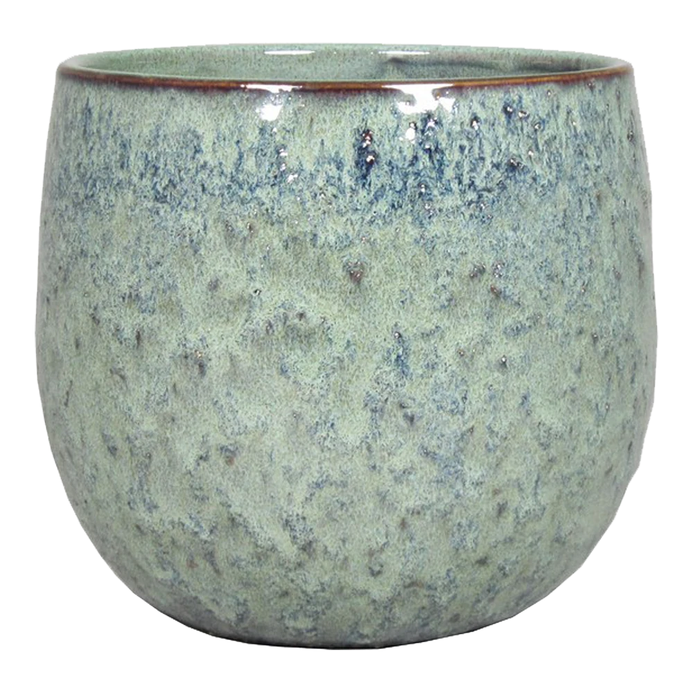 Bloempot Sierra - D16,5 X H13,5cm - Turquoise