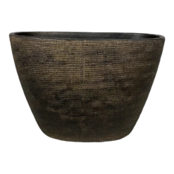 Bloempot Tokio Ovaal - L52 X B17 X H37cm - Goud