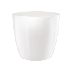 Bloempot Elho Brussels Diamond Rond 22cm - Wit