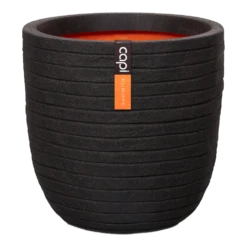 Capi Bloempot Bol Nature Row NL - D54 X H52cm - Zwart