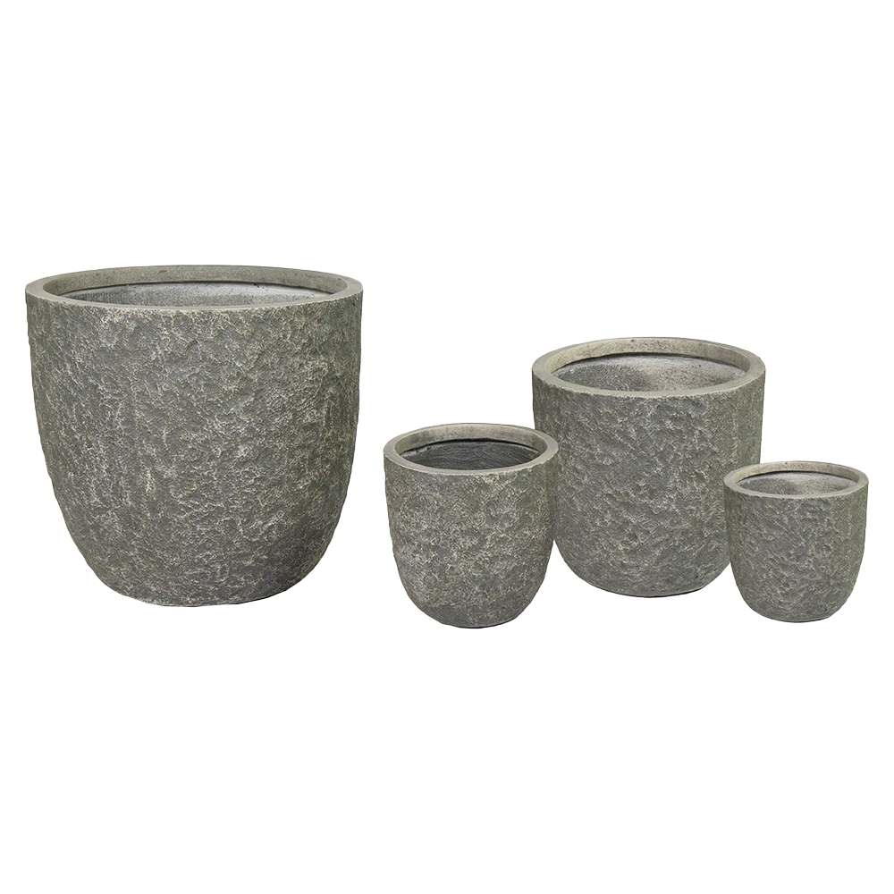 Bloempot Colorado Egg - D32 X H31cm - Grijs - Afbeelding 2