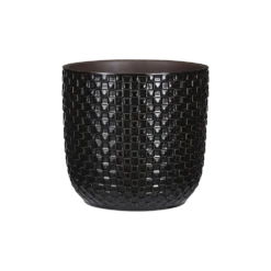 Bloempot Daan - D19 X H17.5cm - Zwart