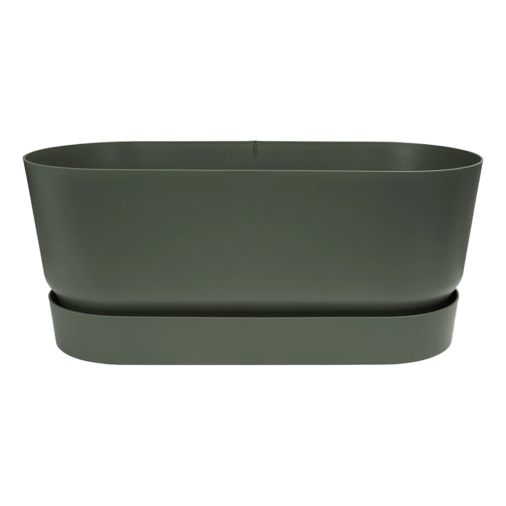 Bloembak Elho Greenville Terrace 80cm - Met Wielen - Bladgroen - Afbeelding 2