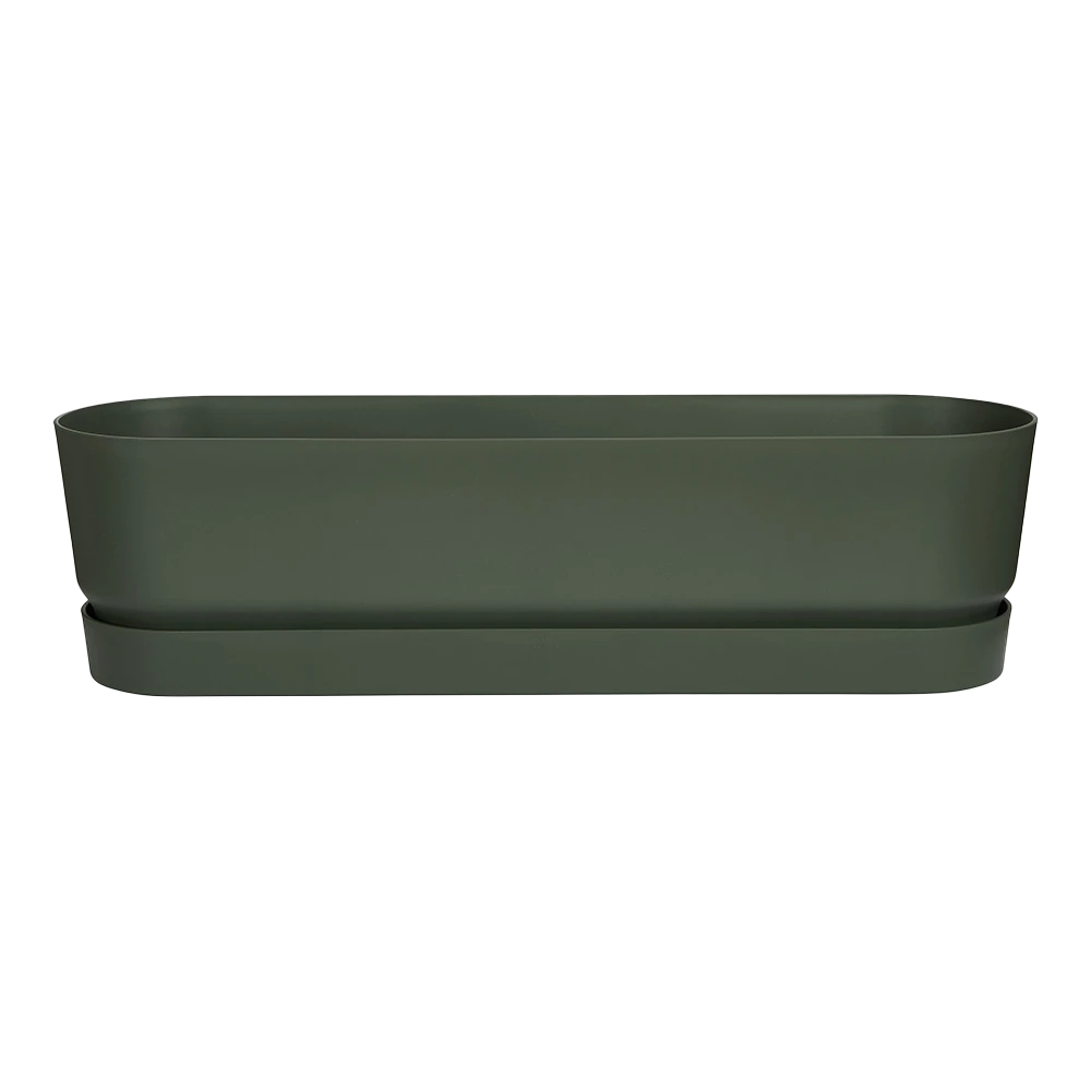 Bloembak Elho Greenville Terrace Long 70cm - Met Wielen - Bladgroen