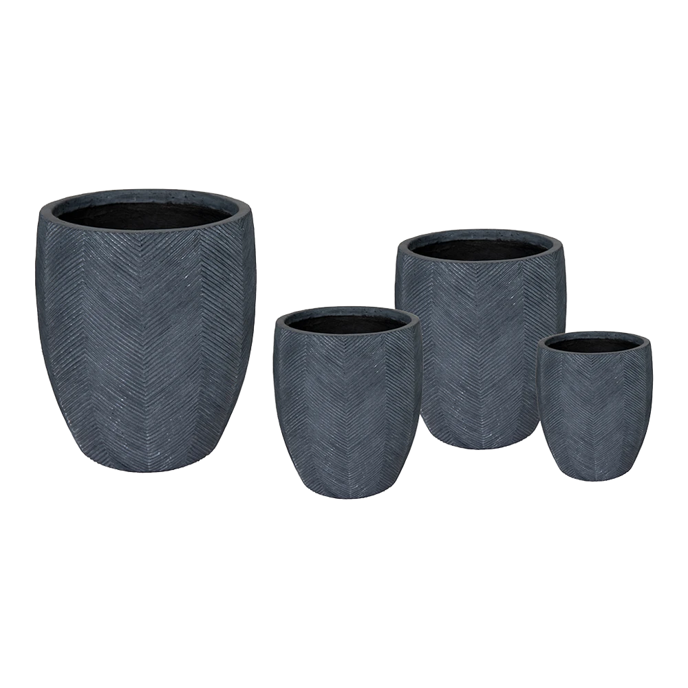 Bloempot Iowa BulletHigh - D44.5 X H50cm - Donkergrijs - Afbeelding 2