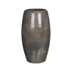Bloempot Lester Hoog - D30 X H50cm - Donkergrijs