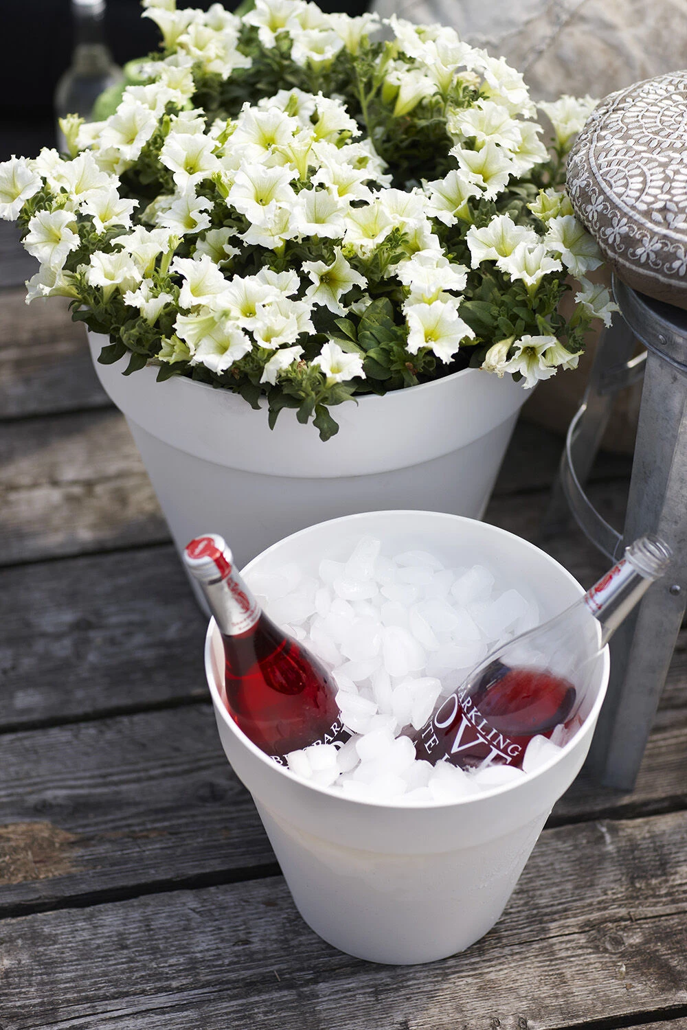 Bloempot Elho Loft Urban Rond 30cm - Antraciet - Afbeelding 2