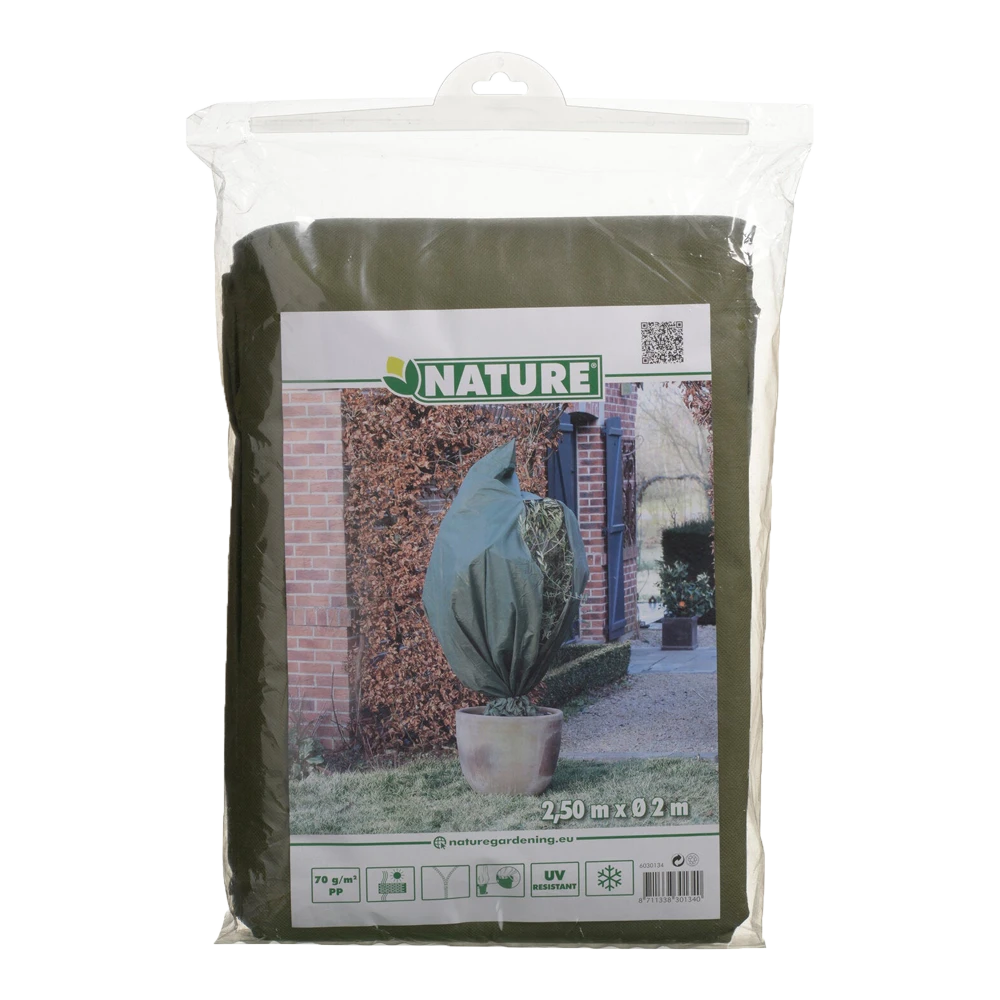 Nature Winterhoes Met Rits D250cm X H3m Groen