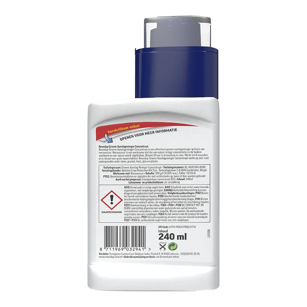 ROUNDUPu00ae Groene Aanslagreiniger Concentraat 240ml - Onkruid En Aanslag - Afbeelding 2