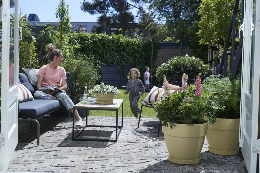 Bloempot Elho Vibia Campana Rond 55cm - Saliegroen - Afbeelding 3